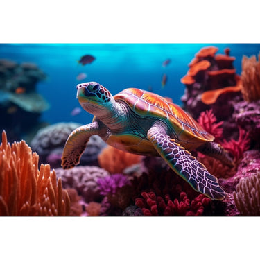 Canvas of a Sea Turtle
